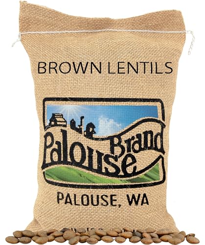 Palouse Brand Certified Glyphosate Residue Free Brown Lentils  5 LBS  Desiccant Free  Sproutable  NonGMO Project Verified  Kosher - Image 1