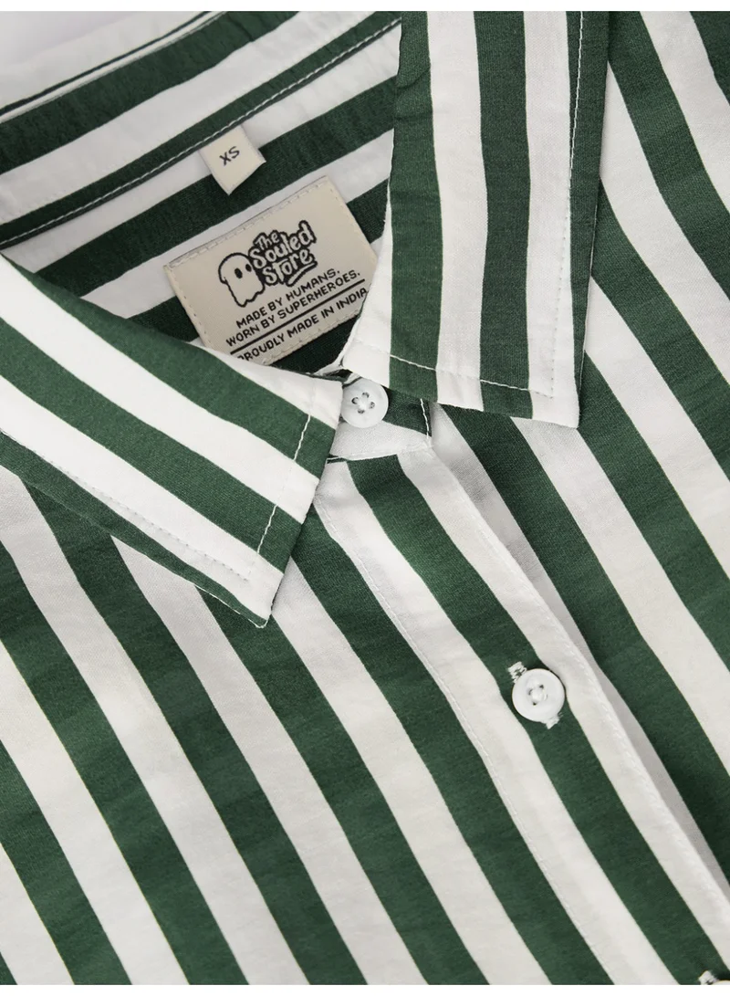 The Souled Store  Textured Shirt: Pine for Women | Best Price UAE