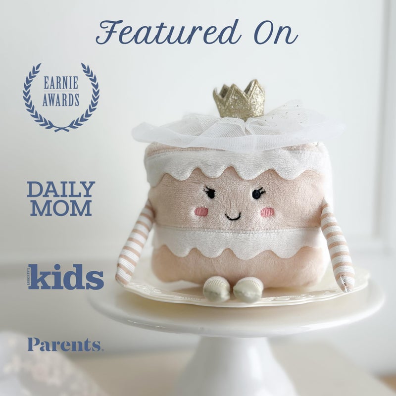 MON AMI Mr. & Mrs. Cake Slice Plush Toy | 7-Inch Soft Stuffed Dessert-Themed Plushie for All Ages | Cute & Cozy Gift for Birthdays, Weddings, or Anniversaries - Image 5