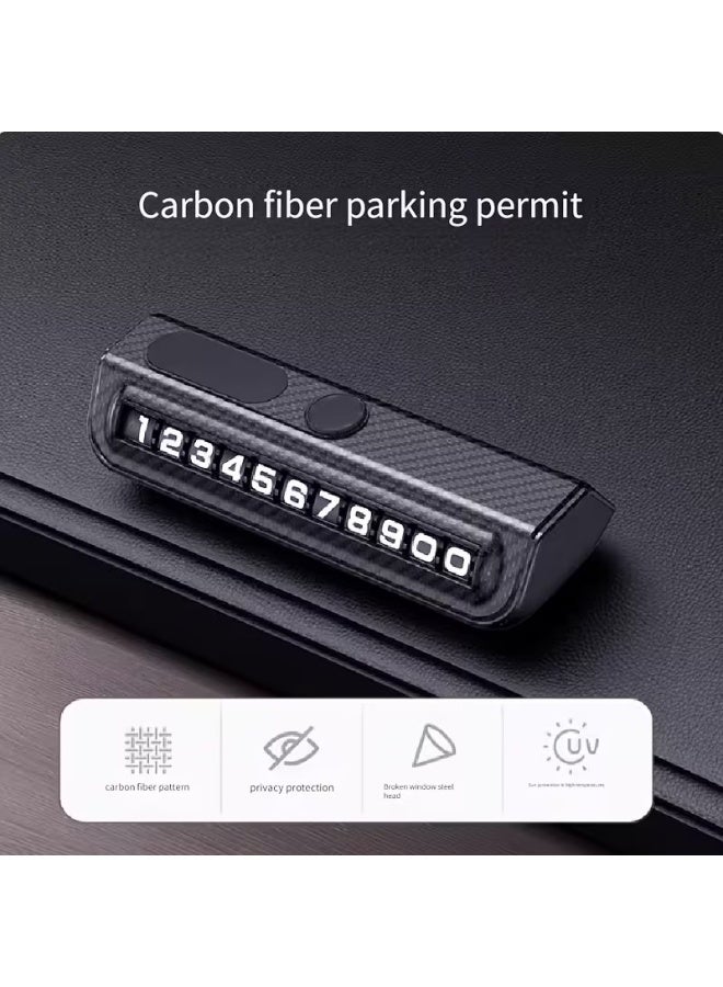 Home Clearance Sale Temporary Car Moving Phone Plate Car Interior Accessories Parking Number Plate Car Ornament Moving Car High-end Creative Number Keeper - Image 3