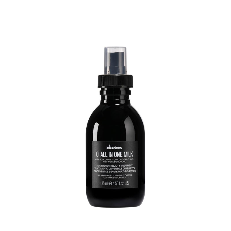 Davines OI All in One Milk | Hair Milk Spray | Powerful Hair Detangler + Heat Protection | Smoothes Frizzy Hair | 4.56 Fl Oz - Image 1