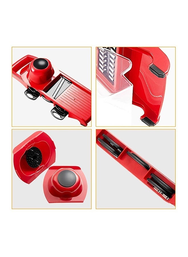 Multifunctional Stainless Steel Vegetable Cutter Red/Black 425grams - Image 3