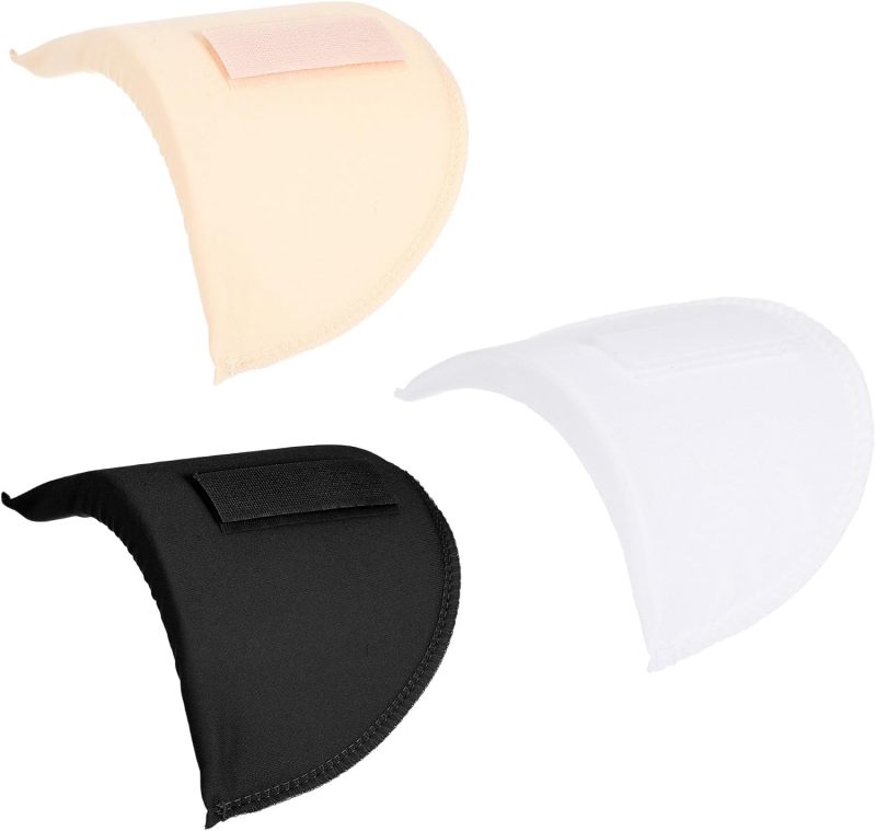 Shoulder Pads: 3 Pairs 16*9*1.5cm Non-slip Edge Design - Reusable Soft Sponge Shoulder Enhancers for Men Women Professional Wardrobe, Jacket, Blazer Tailoring - Image 1
