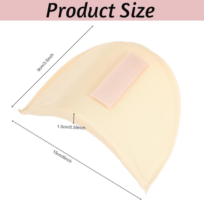 Shoulder Pads: 3 Pairs 16*9*1.5cm Non-slip Edge Design - Reusable Soft Sponge Shoulder Enhancers for Men Women Professional Wardrobe, Jacket, Blazer Tailoring - Image 2