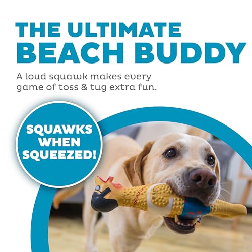 Outward Hound by Charming Pet Squawkers Earl Latex Squeaky Rubber Chicken Dog Toy, Funny Interactive Holiday Toy for Dogs, Large Size - Image 2
