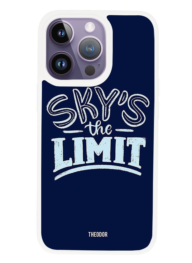 Theodor Protective Case Anti Scratch Shock Proof Cover For APPLE IPHONE 14 PRO MAX Sky Is The Limit (White Bumper) - Image 1