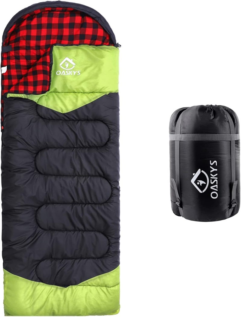 oaskys Camping Sleeping Bag - 3 Season Warm & Cool Weather - Summer Spring Fall Lightweight Waterproof for Adults Kids - Camping Gear Equipment, Traveling, and Outdoors - Image 1