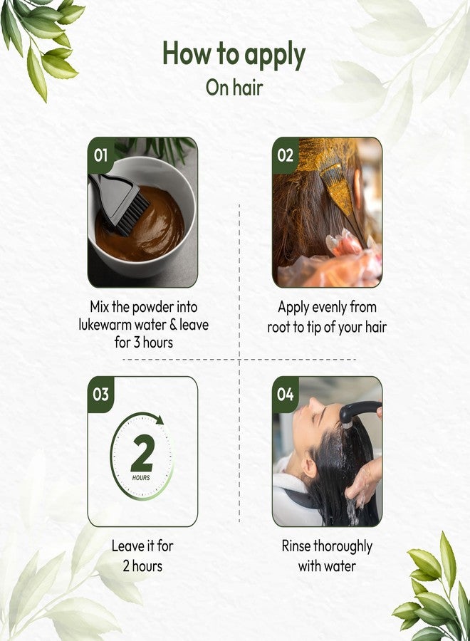 VCare Henna Natural Powder for Hair - 200 gm (Pack of 2) | Natural Conditioning & Anti-Dandruff - Image 4