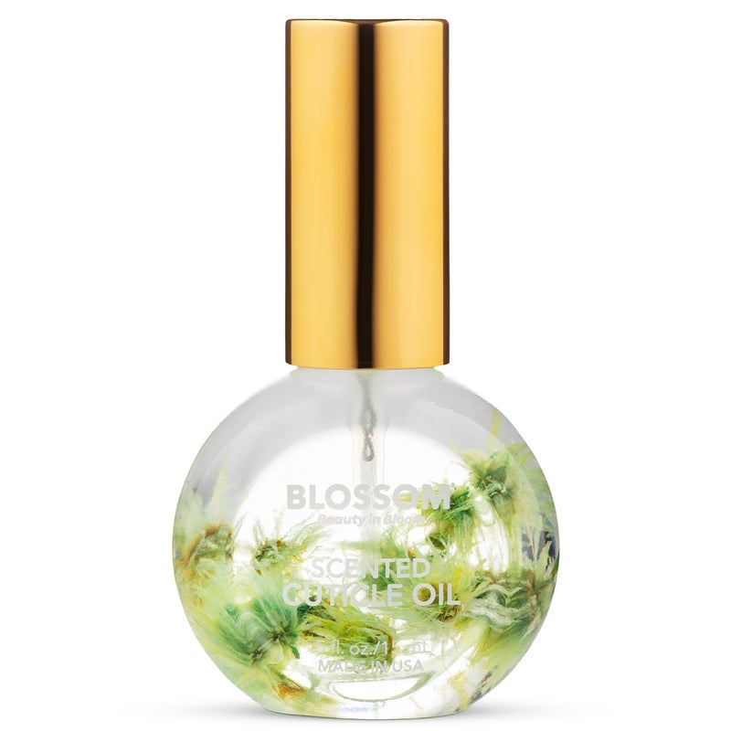 Blossom Cuticle Oil for Nails, Hydrating, Moisturizing, Gourmand Scented Nail Oil Cuticle Care, Infused with Real Flowers, Made in USA, 0.5 fl. oz, Matcha - Image 1