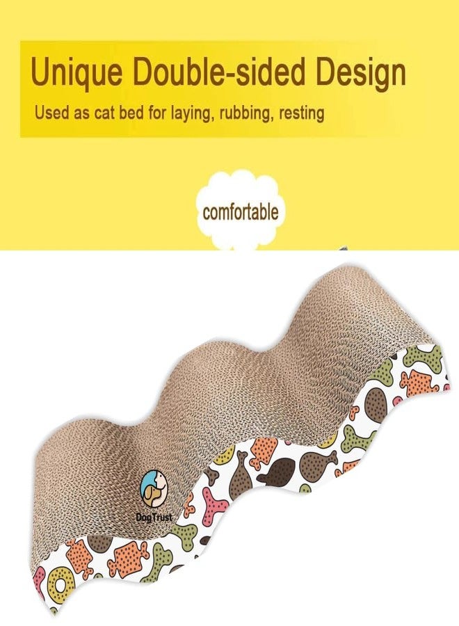 Pet Believe لعبة Pet Believe Cat Wave Patterns - لعبة خدش داخلية من الورق المقوى على شكل موجة مع وسادة خدش للقطط المنزلية - Image 3