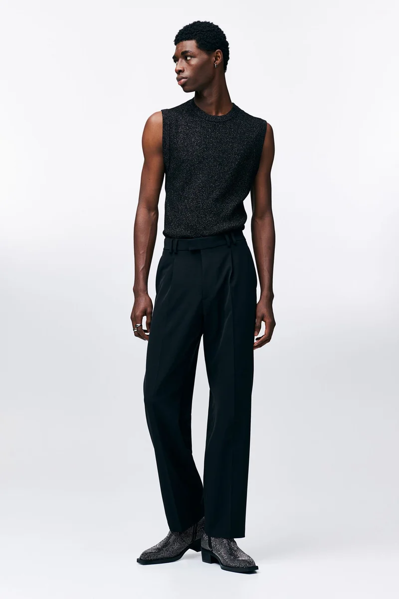 H&M Slim Fit Glittery Sweater Vest
