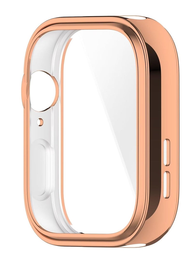 Generic Case for Huawei Watch Fit 3, All-Inclusive Protection with Soft TPU Coating, Watch Case, Shockproof, Case for Huawei Watch Fit 3 Smartwatch, Rose Gold  - Image 4