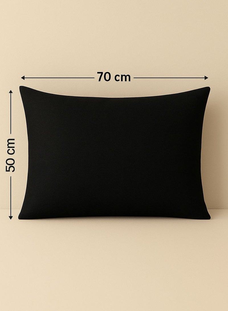 يارلن-عبوة مكونة من قطعتين كيسين مخدة صغير 50*70 , اسود