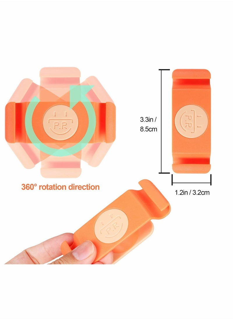 Cord Holder Cable Clips, Cord Organizer for Kitchen Appliances, 4PCS Self-Adhesive Rotatable Cord Wrap Organizers, for Organizing USB, Computer Cables Power Cords Management Clips, Home, Office Tidy