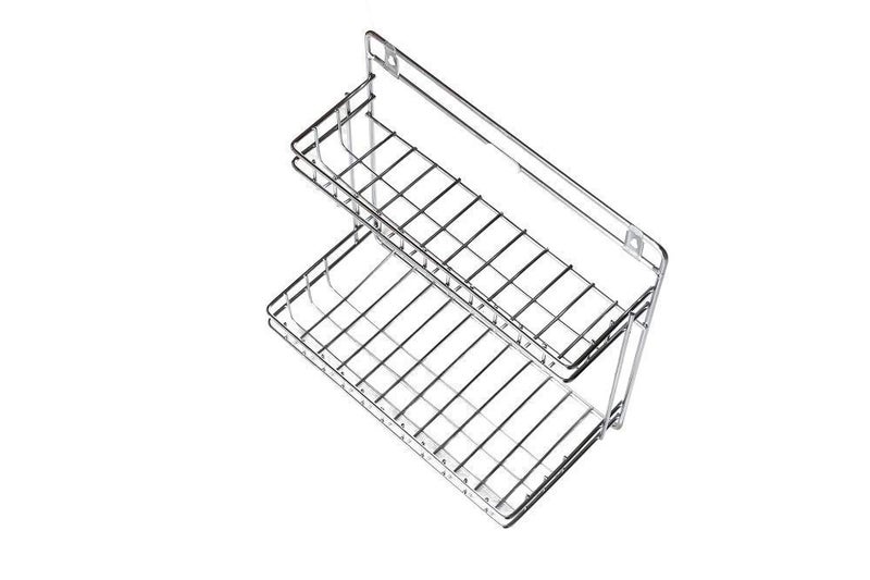 Valashiv Stainless Steel Multipurpose Kitchen and Bathroom Detergent HolderBathroom Rack SilverSpice jar Rack - Image 3