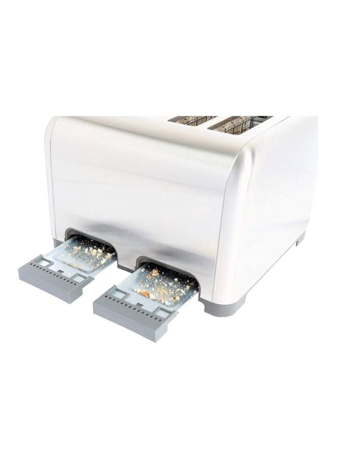 شارب محمصة شرائح خبز كهربائية بقدرة 1400 وات 4 شرائح 1400 W KZ-T42-S3 رمادي فضي - Image 4