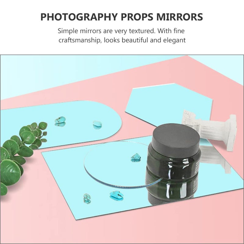 Acrylic Mirror Photography Props 2 Pack Reflective Boards For Product Display Cosmetics Jewelry Desserts - Image 4