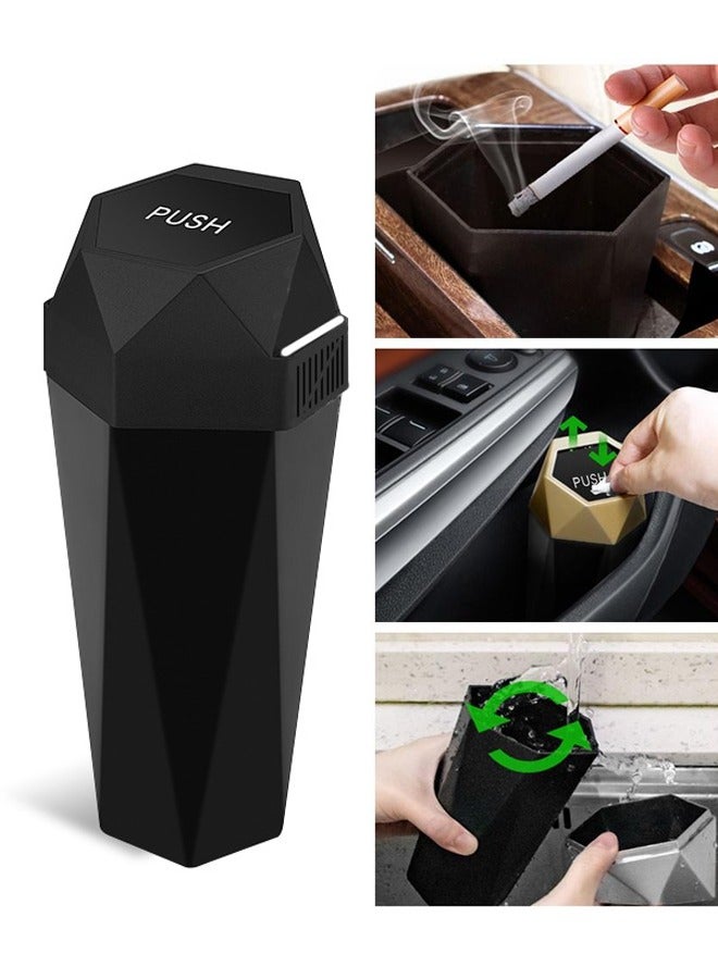 Generic Car Trash Can with Lid,Mini Essential Car Accessories for Interior, Leakproof Garbage Can with 2 rolls of Trash Bags and 3 aromatherapy tablets, Multipurpose Organizers and Storage for Car, Home, Office  - Image 1
