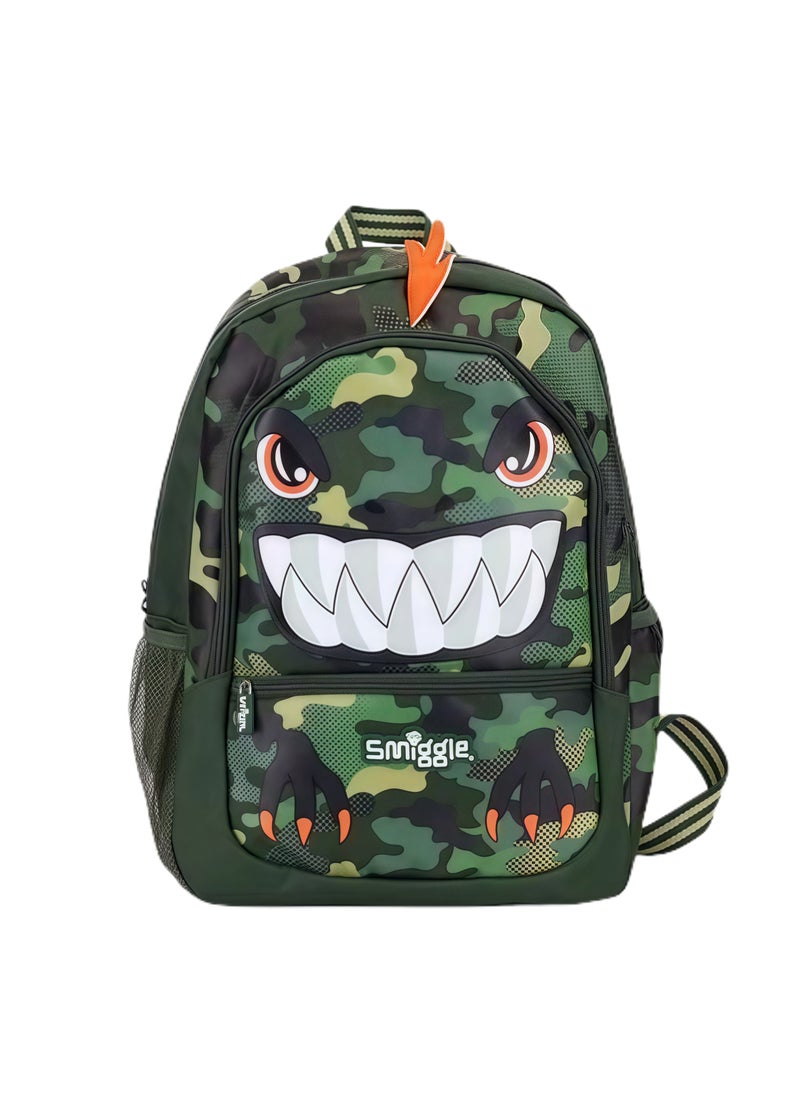 Smiggle Smiggle Cartoon Printed Boys and Girls Backpack Primary and Secondary School Students Backpack Outdoor Leisure Backpack 42*30cm 