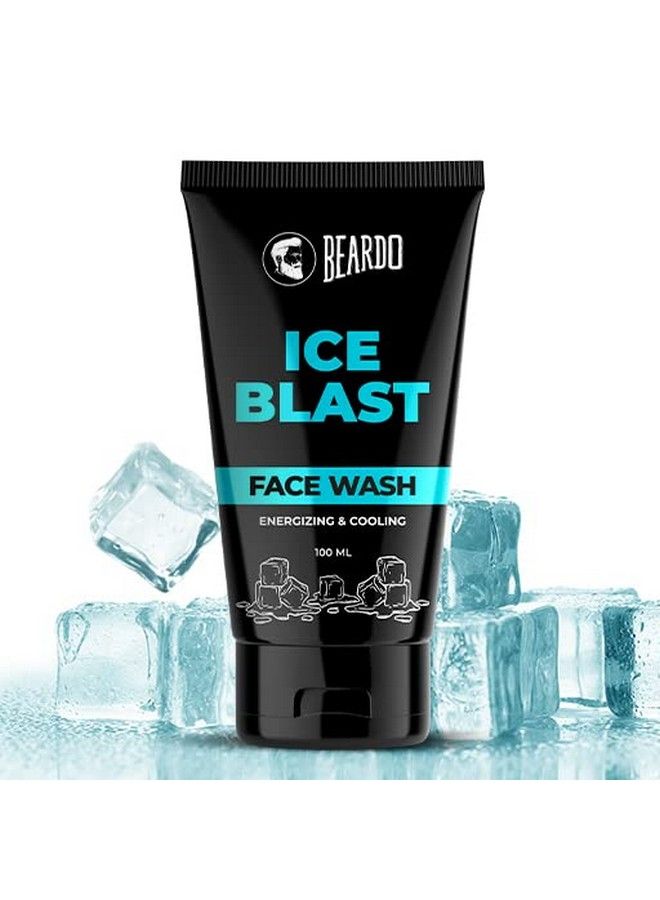 BEARDO Ice Blast Facewash For Men 100Ml | Menthol Cooling Facewash For Men | Instant Icy Cool Freshness Face Wash | For The Pricky Summer Heat | Long Lasting Cool | Refreshing Cool Kick With Menthol - Image 1