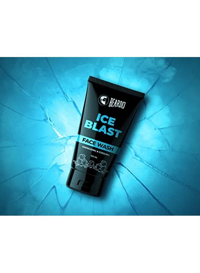 BEARDO Ice Blast Facewash For Men 100Ml | Menthol Cooling Facewash For Men | Instant Icy Cool Freshness Face Wash | For The Pricky Summer Heat | Long Lasting Cool | Refreshing Cool Kick With Menthol - Image 4
