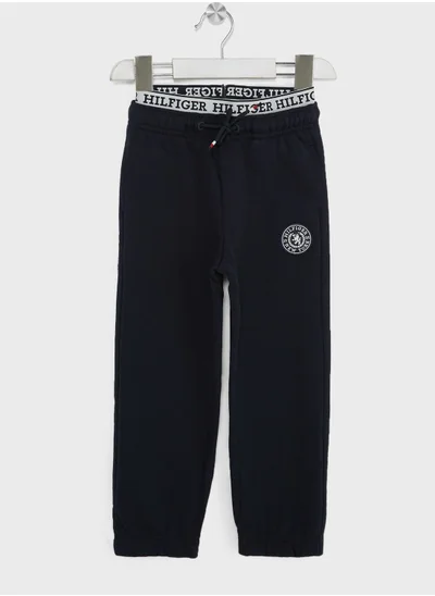 TOMMY HILFIGER Kids Crest Logo Sweatpants
