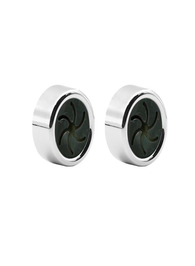 Much Hotter Round Adhesive Push Towel Hooks for Kitchen, Hand and Dish Towels, Grey, 2 Pack (Spiral Shape) - Image 1