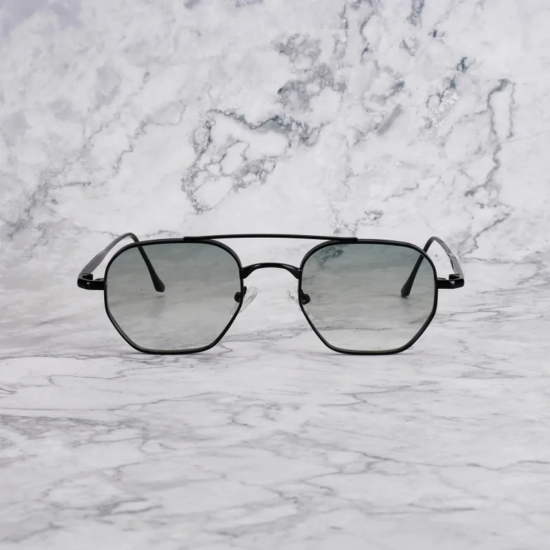 Explicit Poets Explicit Poets Unisex Rick Black-Gradient Green Stylish Sunglasses, 20EP3