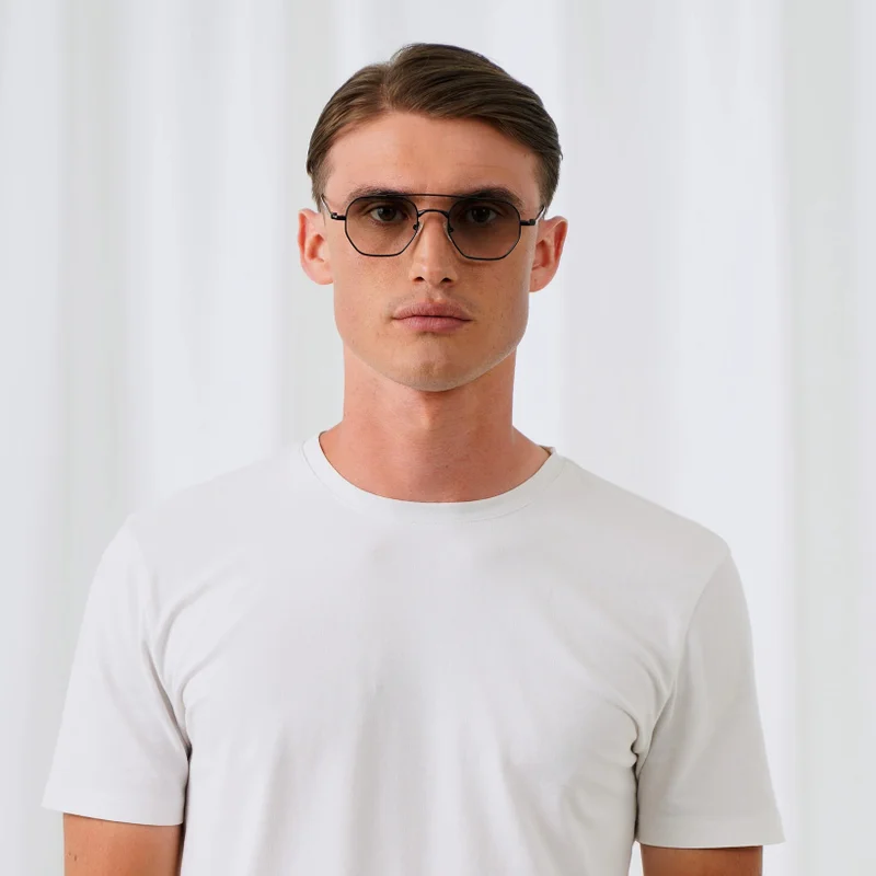Explicit Poets Explicit Poets Unisex Rick Black-Gradient Green Stylish Sunglasses, 20EP3