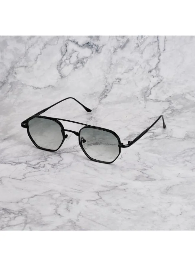  اكسبليست باوتس نظارات شمسية أنيقة للجنسين من إكسبليست بوويتس، أسود متدرج أخضر،