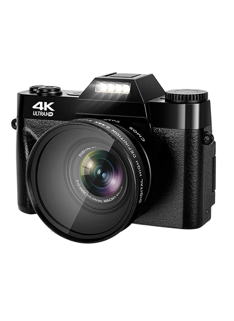 Generic - Compact 4K Digital Camera Video Camcorder 48MP 3Inch IPS Screen Auto Focus 16X Zoom with 32G Memory Card - Image 1
