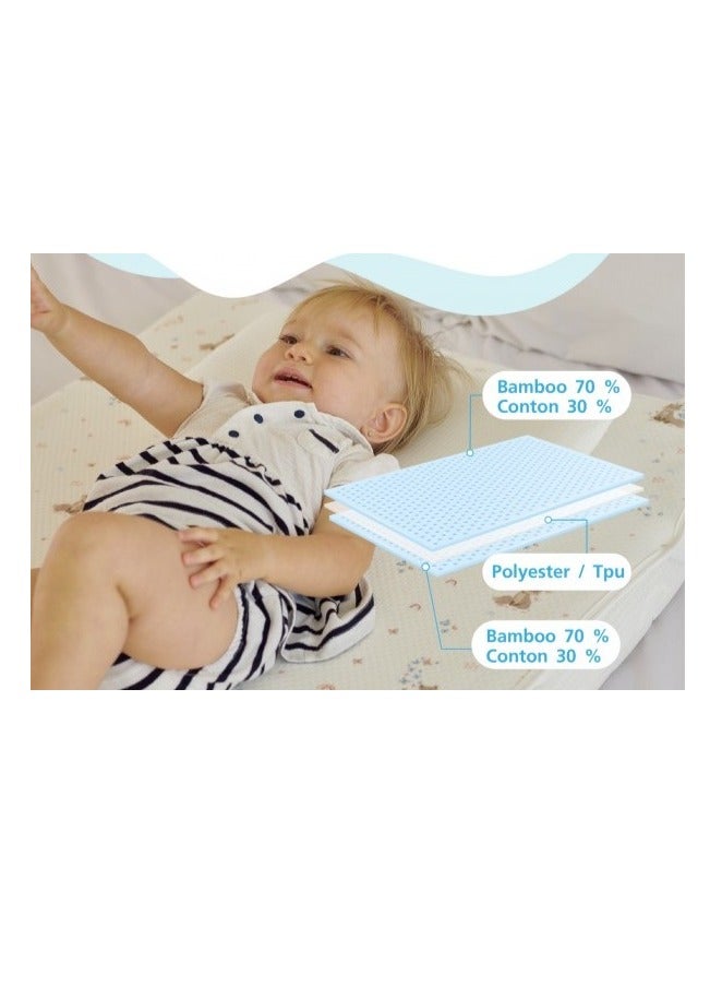 بومة الثلج وسادة واقية من الخيزران مقاومة للماء من Snow Owl (مقاسات S/M/L) - بيضاء، مقاس كبير - Image 4