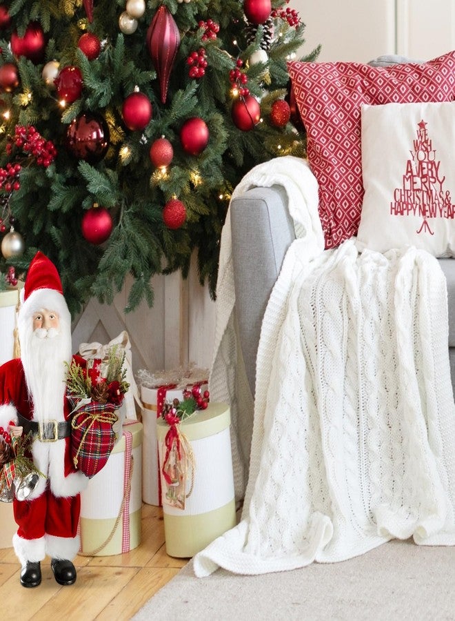 Uten 12" Santa Claus Decorations, Christmas Standing Figurine with Gifts Bag and Bell for New Year Christmas Decoration Navidad Natal Gifts. - Image 4