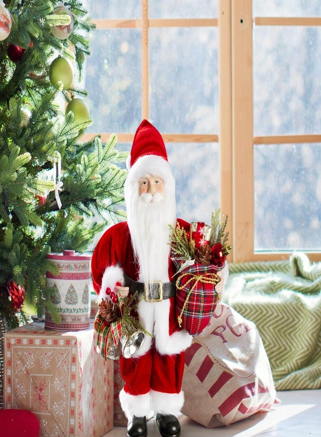 Uten 12" Santa Claus Decorations, Christmas Standing Figurine with Gifts Bag and Bell for New Year Christmas Decoration Navidad Natal Gifts. - Image 5