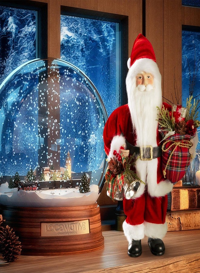 Uten 12" Santa Claus Decorations, Christmas Standing Figurine with Gifts Bag and Bell for New Year Christmas Decoration Navidad Natal Gifts. - Image 2