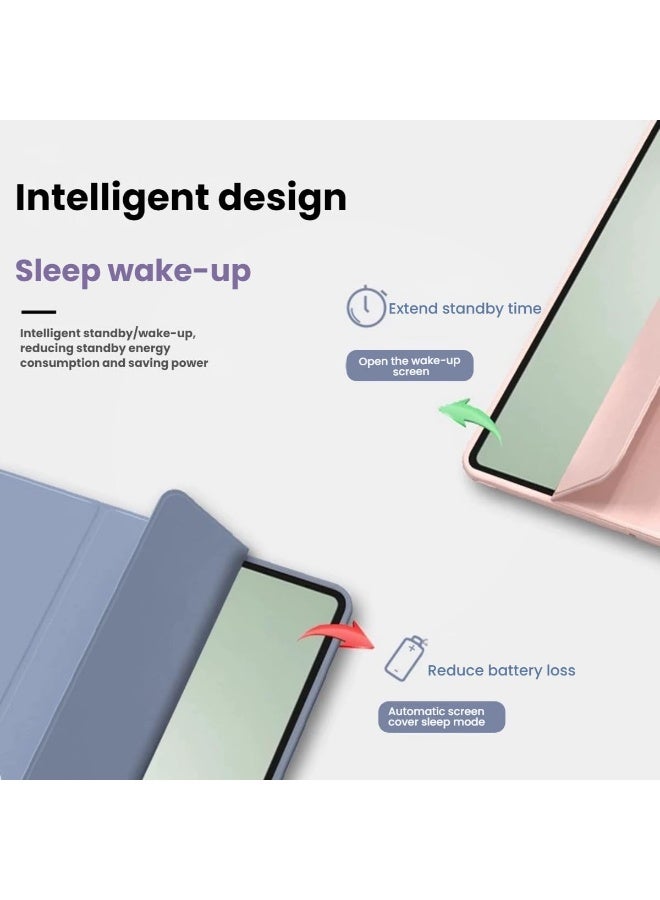 general Tablet Case Compatible with Honor MagicPad 3 13.3 Inch 2025, Supports Smart Sleep/Wake Function Three-fold Silicone Shockproof Soft Case - Image 2