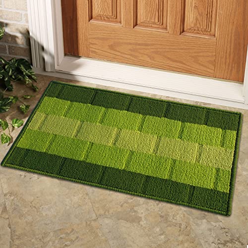 Status Contract Anti Slip Front Door Mat|(38x58cm) Living Room Rug for Entrance Door|Polypropylene Floor Mat for Home|Essential Small Rug for Office, Bedroom & Kitchen| (Green), Rectangular - Image 3