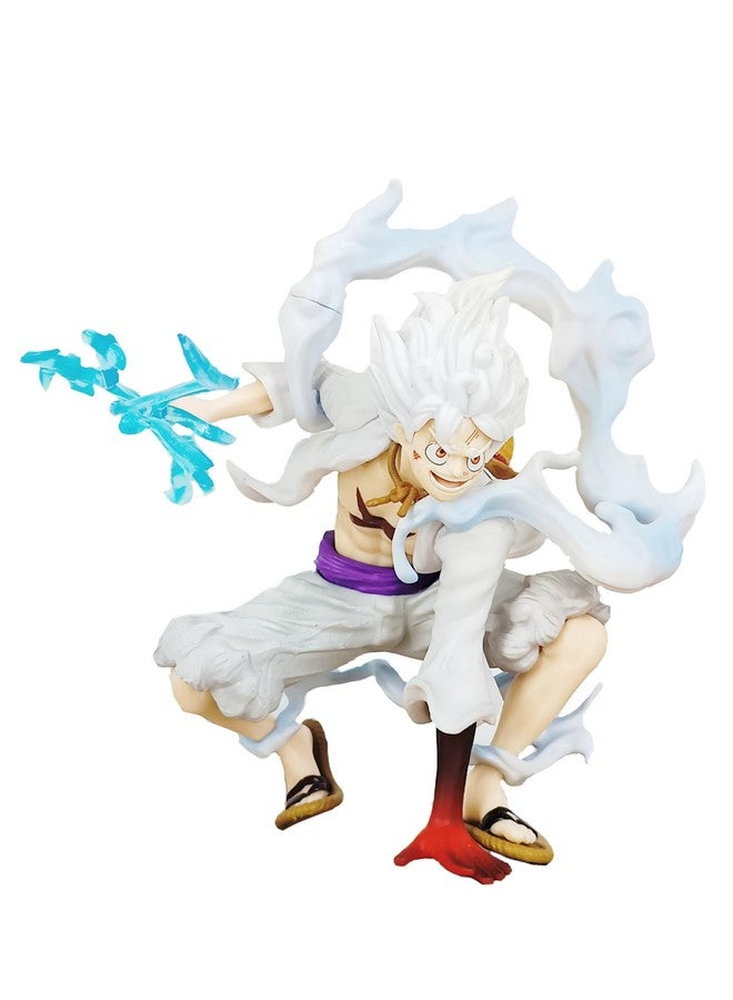Trunkin One Piece Luffy Gear 5 Model A 18CM Sitting Action Figure Figurine - Image 1