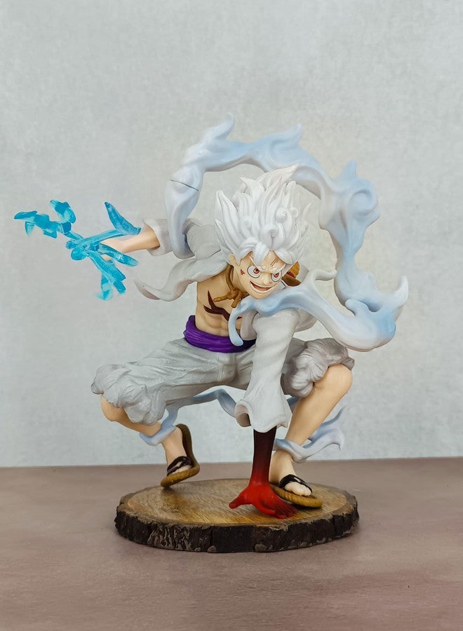 Trunkin One Piece Luffy Gear 5 Model A 18CM Sitting Action Figure Figurine - Image 3