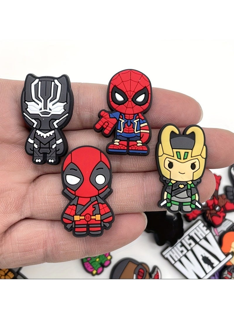 30Pcs Marvel The Avengers Superhero Shoe Buckles - Image 1