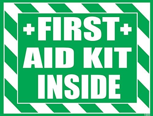 Wrapco First Aid Kit Inside Sticker, Decal, Self Adhesive Vinyl Sign For Trucks or Equipment - Image 2