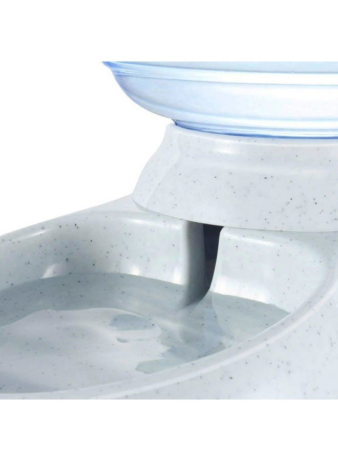 TENINYU Pet Water Dispenser Station - 1 Gal Replenish Pet Waterer for Dog Cat Animal Automatic Gravity Water Drinking Fountain Bottle Bowl Dish Stand - Image 5