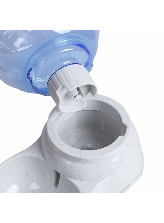 TENINYU Pet Water Dispenser Station - 1 Gal Replenish Pet Waterer for Dog Cat Animal Automatic Gravity Water Drinking Fountain Bottle Bowl Dish Stand - Image 4