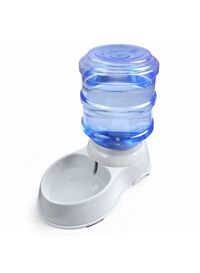 TENINYU Pet Water Dispenser Station - 1 Gal Replenish Pet Waterer for Dog Cat Animal Automatic Gravity Water Drinking Fountain Bottle Bowl Dish Stand - Image 1