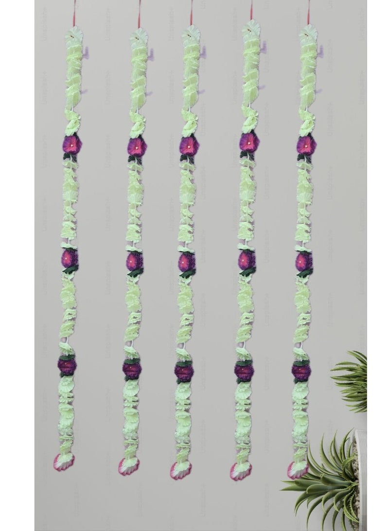 Shreeji Artificial decoration strings | 5 Feet long | Pack of 2 | For wall and door decor - Image 2