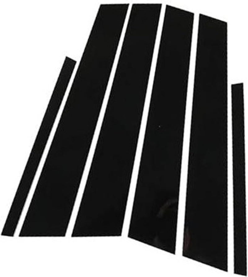 QASULER 6 Pcs Car Door Window Trim Cover - Image 1