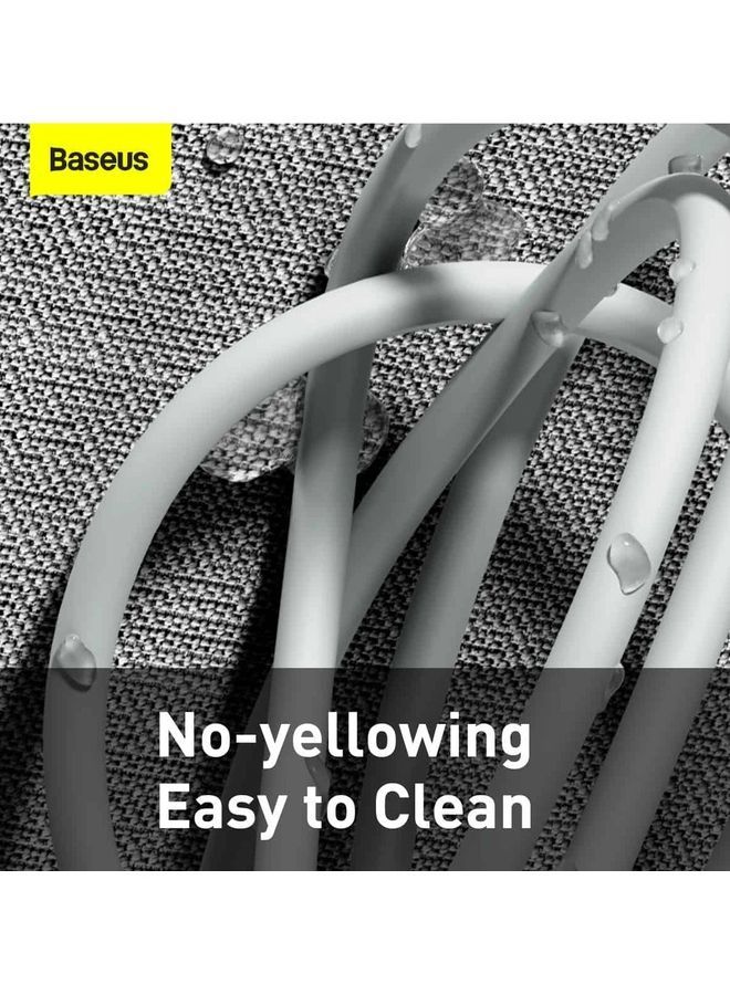 نيبمينينت مجموعة كابلات من لايتنينج إلى USB A بطول 1.5 متر قطعتين متوافقة مع هاتف آيفون 14/13/12/11/10/X/XS/8/7/6 وأجهزة الآي باد، وأكثر - أبيض - Image 5