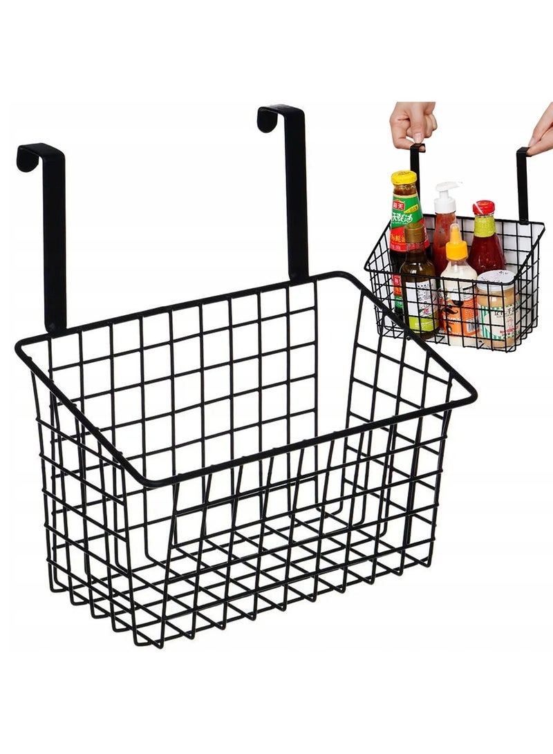 DubaiGallery 3Pcs Basket metal door-hung organiser kitchen hanging shelf  - Image 2