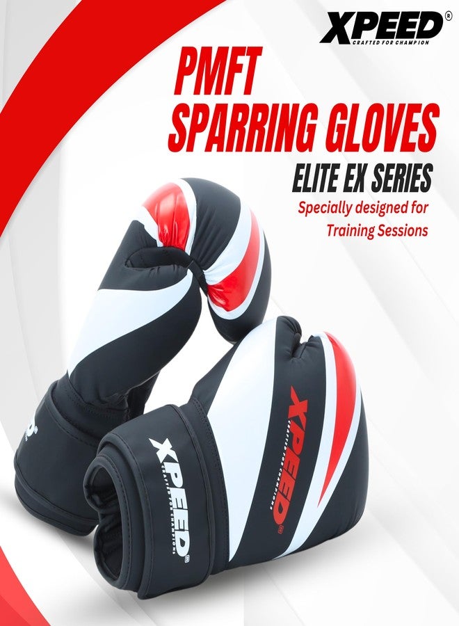 Massive Speed System XPEED Boxing Gloves, PU XP401 PMFT Sparring Gloves for Boxing, MMA, Kickboxing, Muay Thai, Excellent Impact Resistance for Men & Women | Foam Padding | Velcro Hook and Loop Closure (14oz, Red) - Image 2