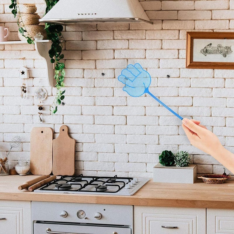 fashion mania 3pcs Retractable Fly Swatters, Durable Plastic Fly Swatter Heavy Set, Practical Retractable Mini Fly Racket with Stainless Steel Rod, Heavy Duty Fly Swatter for Indoors and Outdoors - Image 5